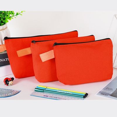 Sac à crayons à fermeture à glissière pour logo personnalisé sac de maquillage imprimé et fournitures de voyage essentielles