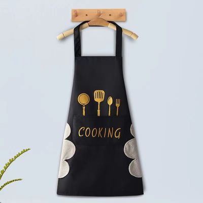 Le logo personnalisé du tablier en denim pour le chef Sublimation Tablier en polyester en coton imperméable