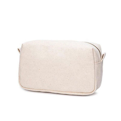 Matériau RPET transparent personnalisé à poignée noire sac de toilette cosmétique avec fermeture de fermeture à glissière