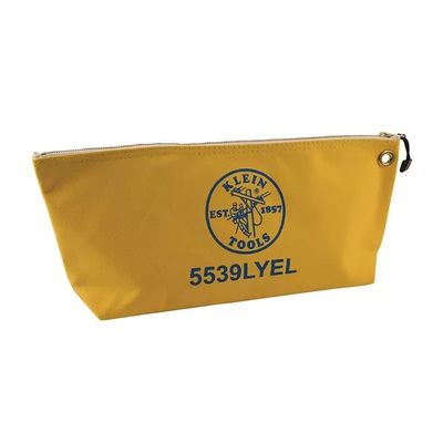 16 oz. Outil de toile polyvalent sac à main avec fermeture à glissière métallique et matériau RPET
