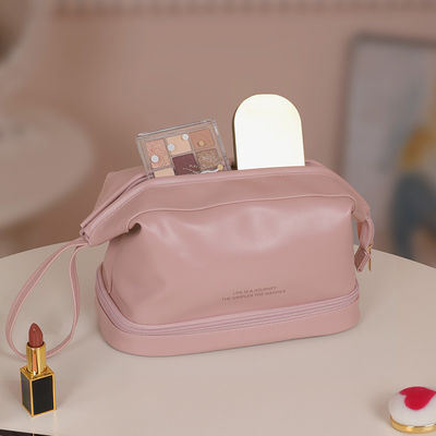 Meilleur sac cosmétique en PU, logo personnalisé, sac de maquillage pour femmes