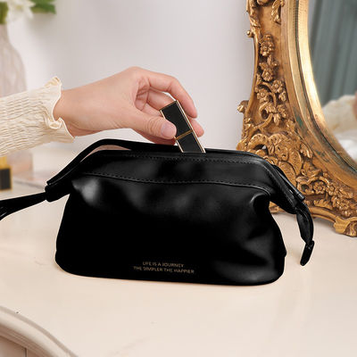 Meilleur sac cosmétique en PU, logo personnalisé, sac de maquillage pour femmes