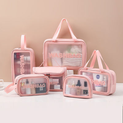 Fermeture à fermeture à glissière Sac de maquillage de beauté personnalisé avec logo imprimé et sac cosmétique de voyage