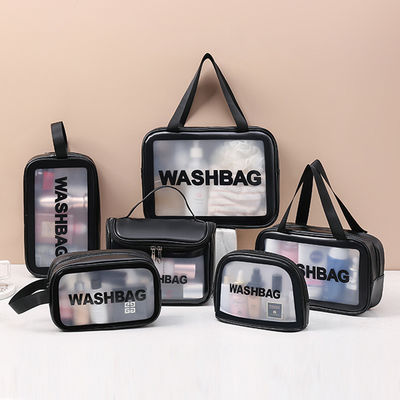 Fermeture à fermeture à glissière Sac de maquillage de beauté personnalisé avec logo imprimé et sac cosmétique de voyage