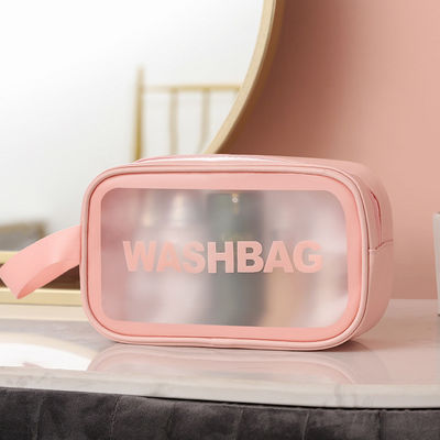 Fermeture à fermeture à glissière Sac de maquillage de beauté personnalisé avec logo imprimé et sac cosmétique de voyage