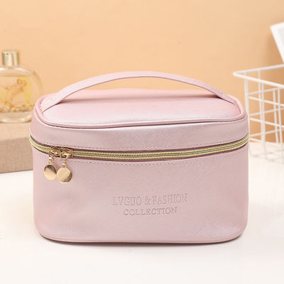 Sac de maquillage personnalisé dernier style à la mode imperméable PU Portable sac cosmétique de voyage