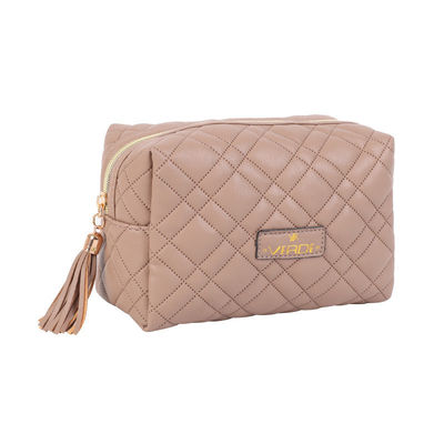 Sacs cosmétiques en cuir en PU avec combinaison de couleurs personnalisées