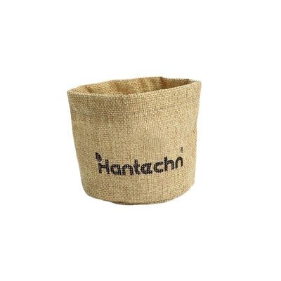 Logo écologique personnalisé imprimé imperméable à l'eau sac de plantation de pot de fleurs recyclé portable