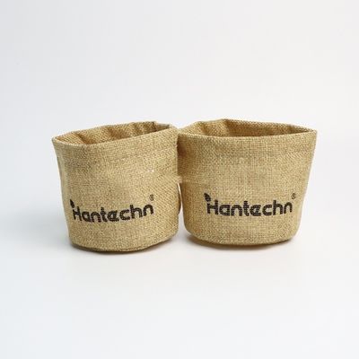 Logo écologique personnalisé imprimé imperméable à l'eau sac de plantation de pot de fleurs recyclé portable