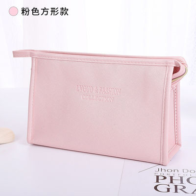 Sac cosmétique en velours à motifs de lettres Ensemble de 3 pour les femmes Voyage beauté fermeture à glissière organisateur