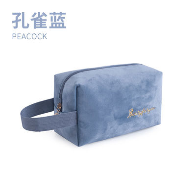 Logo personnalisé Sac de maquillage personnalisé Sacs à sacs ensemble de marque privée Sac cosmétique de velours