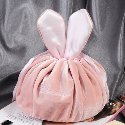 Sac de maquillage à corde de velours pour les cosmétiques