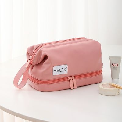 Logo personnalisé imprimé Eco Friendly Vanity Case Velvet Zipper pouch pour le maquillage cosmétique