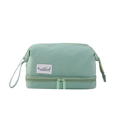 Logo personnalisé imprimé Eco Friendly Vanity Case Velvet Zipper pouch pour le maquillage cosmétique