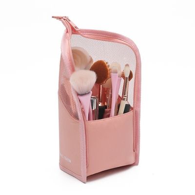 Porteur de pinceaux de maquillage à fermeture à fermeture à glissière pour la promotion personnalisée et l'acceptation OEM / ODM