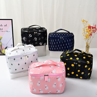 Box de maquillage professionnel avec fermeture à fermeture à glissière Fashion Style Custom Cosmetic Box