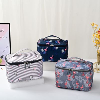 Box de maquillage professionnel avec fermeture à fermeture à glissière Fashion Style Custom Cosmetic Box