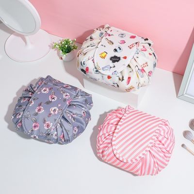 Logo personnalisé imprimé sac cosmétique à cordes d'Oxford pour le dernier style à la mode