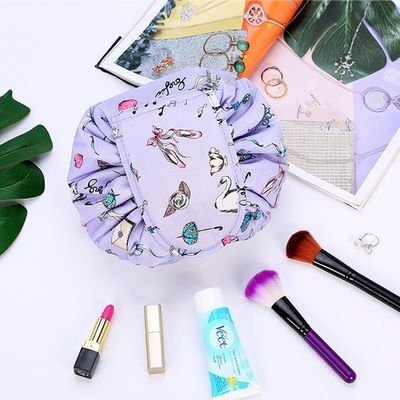 Logo personnalisé imprimé sac cosmétique à cordes d'Oxford pour le dernier style à la mode