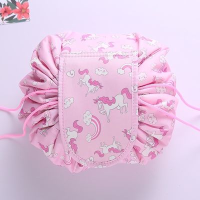 Logo personnalisé imprimé sac cosmétique à cordes d'Oxford pour le dernier style à la mode