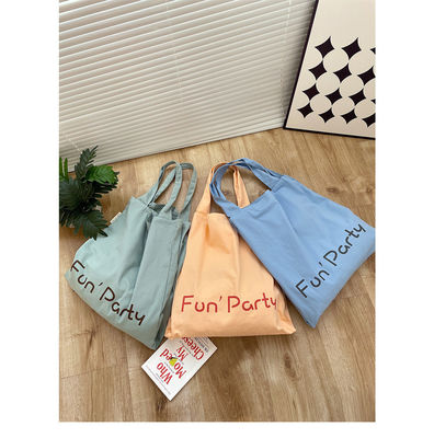 Logo personnalisé pour femmes Eco design floral réutilisable imprimé coton naturel recyclé toile sac à dos