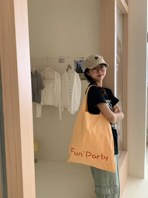 Logo personnalisé pour femmes Eco design floral réutilisable imprimé coton naturel recyclé toile sac à dos