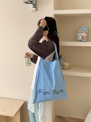 Logo personnalisé pour femmes Eco design floral réutilisable imprimé coton naturel recyclé toile sac à dos