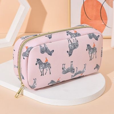 Sac de maquillage personnalisé de couleur avec fermeture à glissière étanche