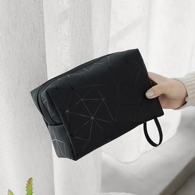 Design personnalisé en cuir en PU sac de maquillage de marque privée sac de maquillage cosmétique petites commandes
