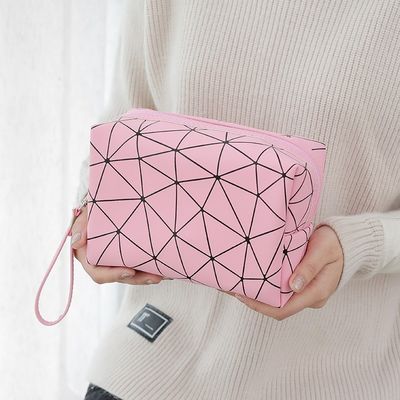 Design personnalisé en cuir en PU sac de maquillage de marque privée sac de maquillage cosmétique petites commandes