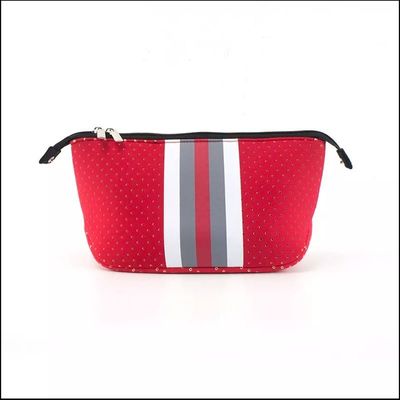 Fermeture à fermeture à glissière Sac de maquillage en néoprène pour les cosmétiques Commodité et protection imperméable
