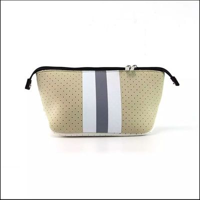 Fermeture à fermeture à glissière Sac de maquillage en néoprène pour les cosmétiques Commodité et protection imperméable