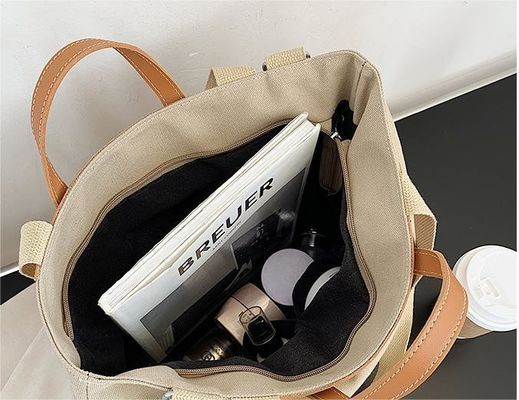 Sacs à dos en toile écologique recyclé simple en vrac gros calico coton biologique