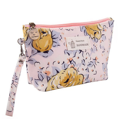 Sac de maquillage de mode en toile avec fermeture à glissière