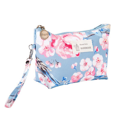 Sac de maquillage de mode en toile avec fermeture à glissière