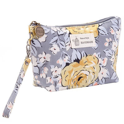 Sac de maquillage de mode en toile avec fermeture à glissière