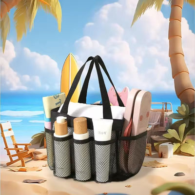 Sacs à main de plage en maille essentielle d'été avec plusieurs poches et couleur personnalisée