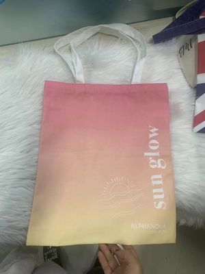 Gros sacs en coton avec poche et fermeture à glissière en modèle d' autruche avec matériau