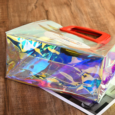 Sacs à dos en PVC iridescents pour les voyages et les sorties au laser