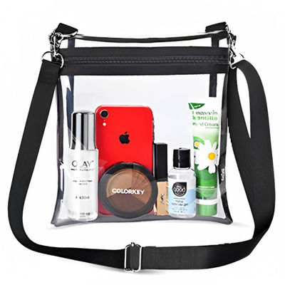 Sac de messagerie en PVC imperméable à l'eau pour épaule d'homme Sac à main de couleur personnalisé avec un design clair