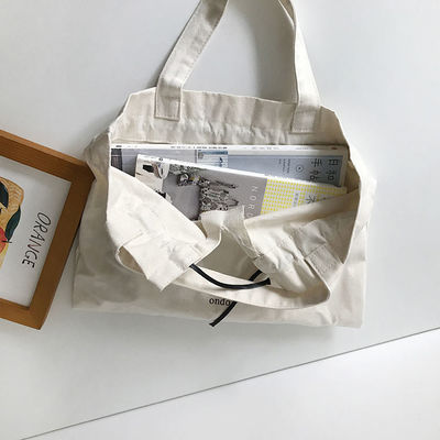 Matériau de revêtement en polyester Logo personnalisé Imprimé en lin de coton toile de dessin à corde sac à main
