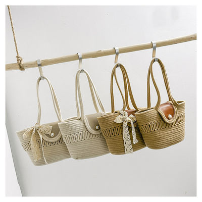 Sacs à main de paille de plage brodés pour femmes sur mesure