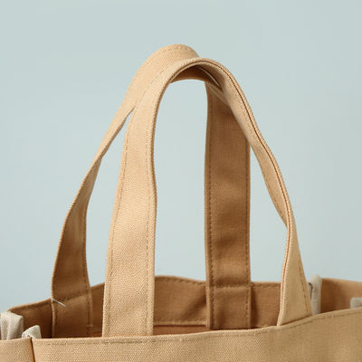 Coloris personnalisés toile de coton réutilisable femme sac de shopping pour taille moyenne