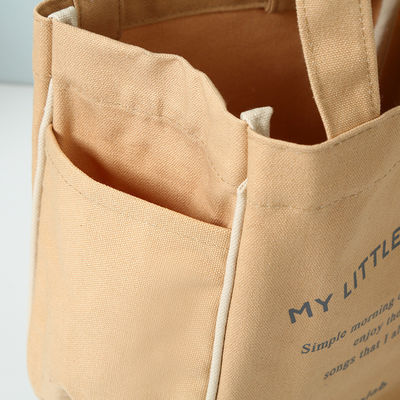 Coloris personnalisés toile de coton réutilisable femme sac de shopping pour taille moyenne