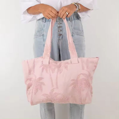 Style en boucle douce pour femmes, serviette en tissu Terry sur mesure, gros sac pour le gymnase, nuit et plage