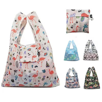 Sacs d'épicerie écosystémique en nylon en ripstop recyclé étanche à l'eau avec style en boucle douce