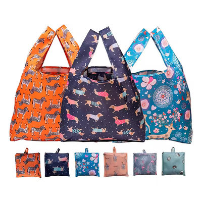 Sacs d'épicerie écosystémique en nylon en ripstop recyclé étanche à l'eau avec style en boucle douce