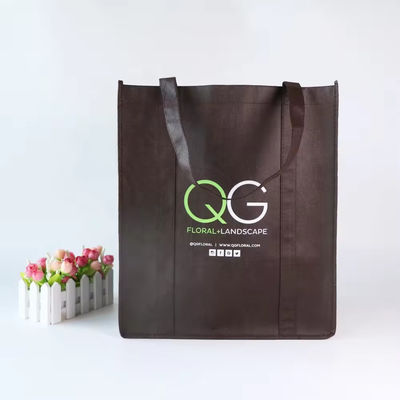 Logo imprimé Eco personnalisé Reutilisable Tissu non tissé Sac à main pour l'épicerie
