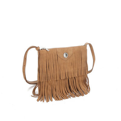 Polyester Médium Eco Friendly Cadeaux de demoiselles d'honneur personnalisés Nature Frange Tasse Tassel Tote Sac pour femmes