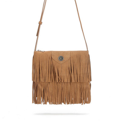 Polyester Médium Eco Friendly Cadeaux de demoiselles d'honneur personnalisés Nature Frange Tasse Tassel Tote Sac pour femmes